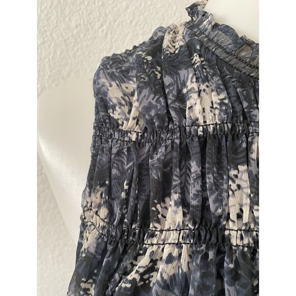 Joie Dress Mini Multicolor Baltic Print Smocked Lined - Picture 3 of 13